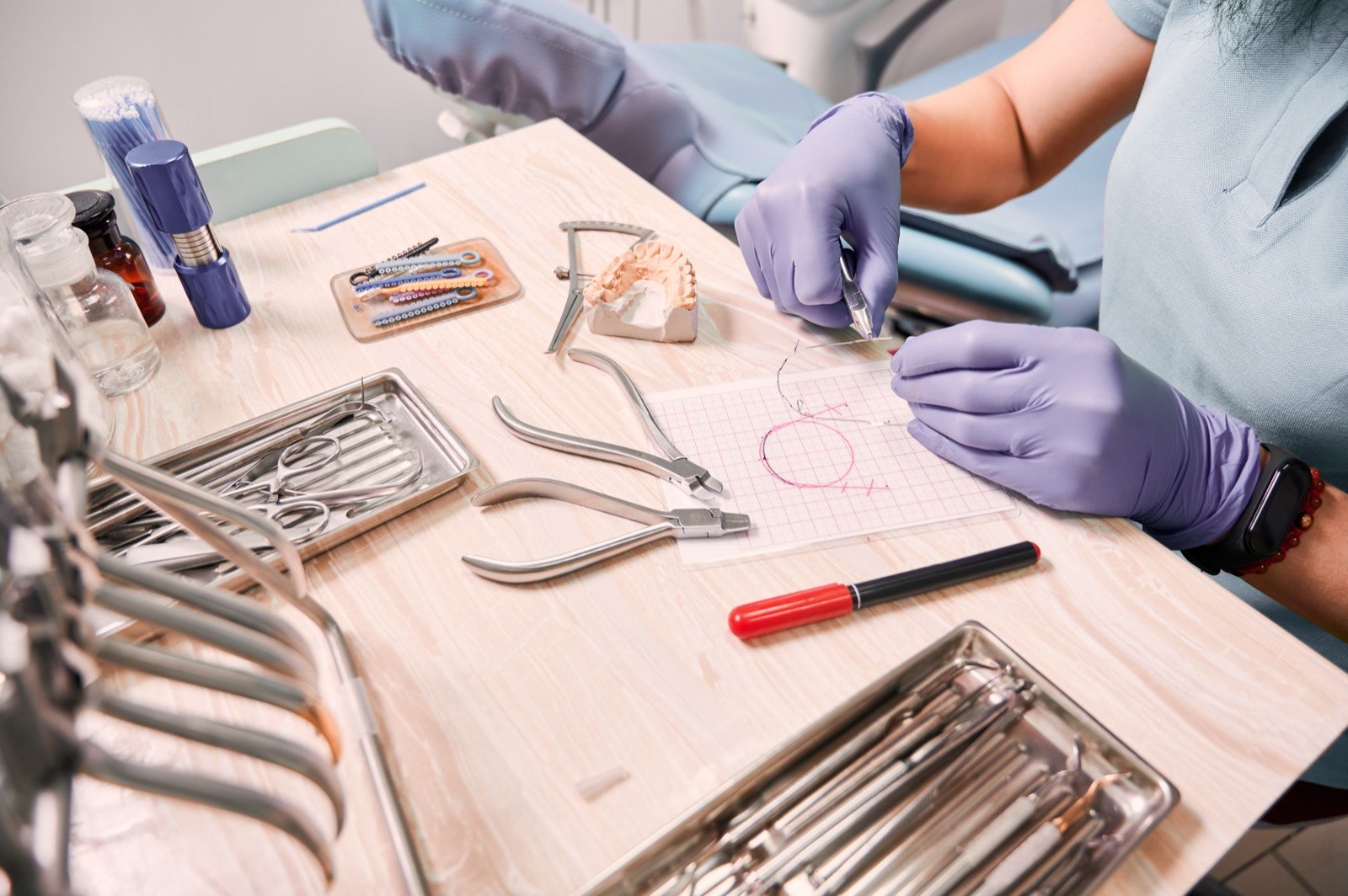 Consultório odontológico preparado para atendimento